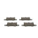 Brake Pad Set, disc brake BP1859 Bosch, Thumbnail 5