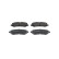 Brake pad set, disc brake BP1873 Bosch