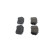Brake Pad Set, disc brake BP1893 Bosch, Thumbnail 4