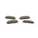 Brake Pad Set, disc brake BP1897 Bosch, Thumbnail 5