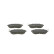 Brake Pad Set, disc brake BP1897 Bosch, Thumbnail 6