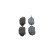 Brake Pad Set, disc brake BP1906 Bosch, Thumbnail 4