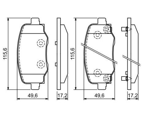 Brake Pad Set, disc brake BP1919 Bosch, Image 7