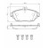 Brake Pad Set, disc brake BP1926 Bosch, Thumbnail 8