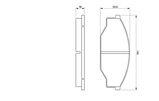 Brake Pad Set, disc brake BP193 Bosch, Image 3