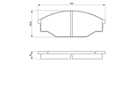 Brake Pad Set, disc brake BP193 Bosch, Image 8
