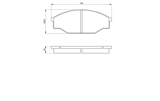 Brake Pad Set, disc brake BP193 Bosch, Image 8
