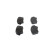 Brake Pad Set, disc brake BP1966 Bosch, Thumbnail 5