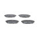 Brake Pad Set, disc brake BP1967 Bosch, Thumbnail 6