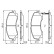 Brake Pad Set, disc brake BP1995 Bosch, Thumbnail 7