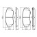 Brake Pad Set, disc brake BP2001 Bosch, Thumbnail 7