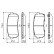 Brake Pad Set, disc brake BP2002 Bosch, Thumbnail 6