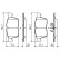 Brake Pad Set, disc brake BP2003 Bosch, Thumbnail 7