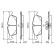 Brake Pad Set, disc brake BP2005 Bosch, Thumbnail 7