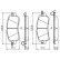 Brake Pad Set, disc brake BP2006 Bosch, Thumbnail 7