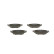 Brake Pad Set, disc brake BP2007 Bosch, Thumbnail 6