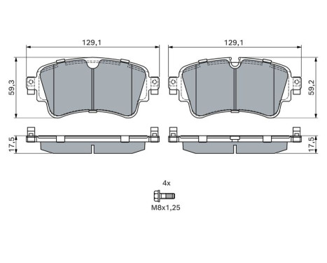 Brake Pad Set, disc brake BP2007 Bosch, Image 7