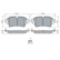 Brake Pad Set, disc brake BP2007 Bosch, Thumbnail 7