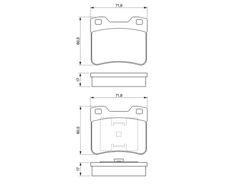 Brake Pad Set, disc brake BP201 Bosch, Image 8