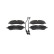Brake Pad Set, disc brake BP2018 Bosch, Thumbnail 4