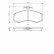 Brake Pad Set, disc brake BP2040 Bosch, Thumbnail 8