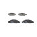 Brake Pad Set, disc brake BP2041 Bosch, Thumbnail 3