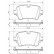 Brake Pad Set, disc brake BP2058 Bosch, Thumbnail 6