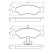 Brake Pad Set, disc brake BP206 Bosch, Thumbnail 6