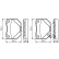 Brake pad set, disc brake BP2142 Bosch