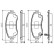 Brake pad set, disc brake BP2162 Bosch
