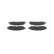 Brake pad set, disc brake BP2190 Bosch, Thumbnail 4