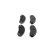 Brake pad set, disc brake BP2190 Bosch, Thumbnail 5