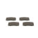 Brake pad set, disc brake BP2205 Bosch, Thumbnail 5