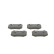 Brake pad set, disc brake BP2205 Bosch, Thumbnail 6