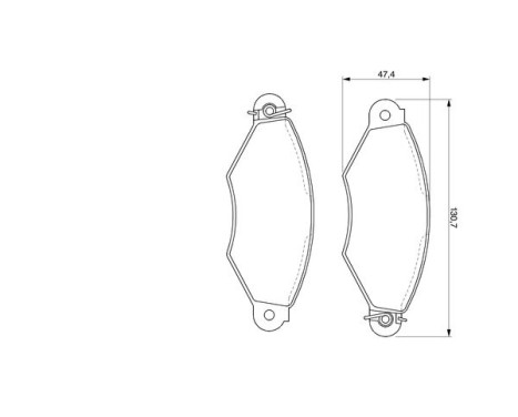 Brake Pad Set, disc brake BP222 Bosch, Image 5