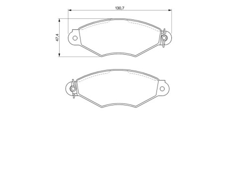 Brake Pad Set, disc brake BP222 Bosch, Image 6
