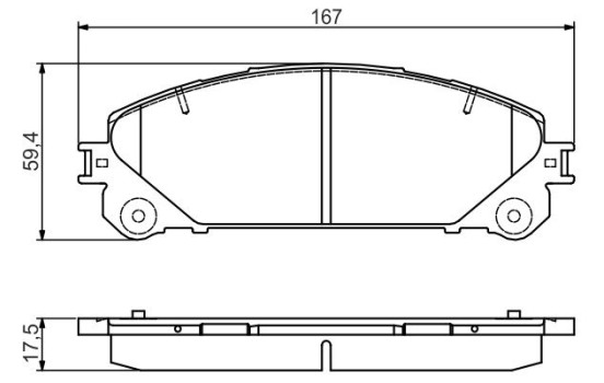 Brake Pad Set, disc brake BP2221 Bosch, Image 7