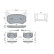 Brake Pad Set, disc brake BP2239 Bosch, Thumbnail 7