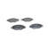 Brake Pad Set, disc brake BP224 Bosch, Thumbnail 3