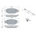 Brake Pad Set, disc brake BP224 Bosch, Thumbnail 7