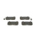 Brake Pad Set, disc brake BP2241 Bosch, Thumbnail 6