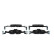 Brake pad set, disc brake BP2243 Bosch