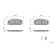 Brake Pad Set, disc brake BP2249 Bosch, Thumbnail 7