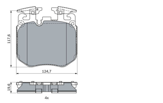 Brake Pad Set, disc brake BP2288 Bosch, Image 7