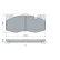 Brake pad set, disc brake BP2295 Bosch