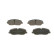 Brake pad set, disc brake BP2307 Bosch