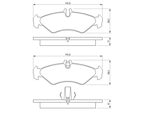 Brake Pad Set, disc brake BP232 Bosch, Image 6
