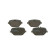 Brake pad set, disc brake BP2325 Bosch