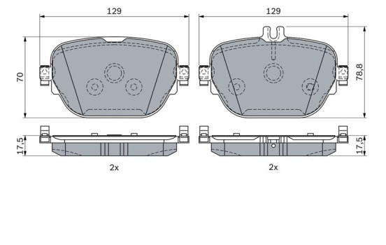 Brake pad set, disc brake BP2325 Bosch, Image 7