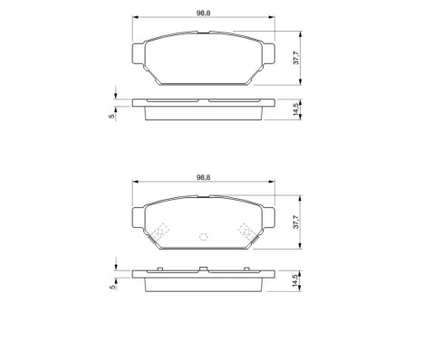 Brake Pad Set, disc brake BP233 Bosch, Image 10